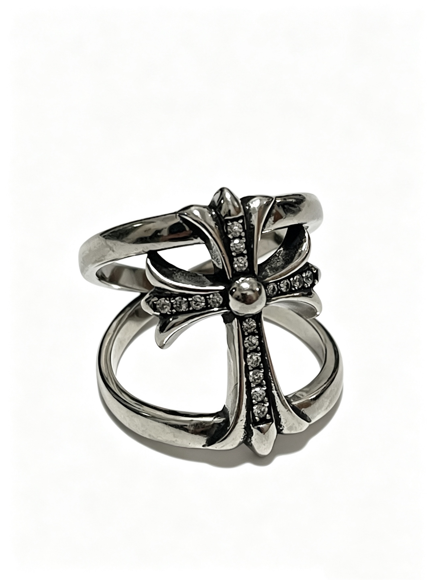 Chrome Hearts Oxidized SilverUnisex Ring