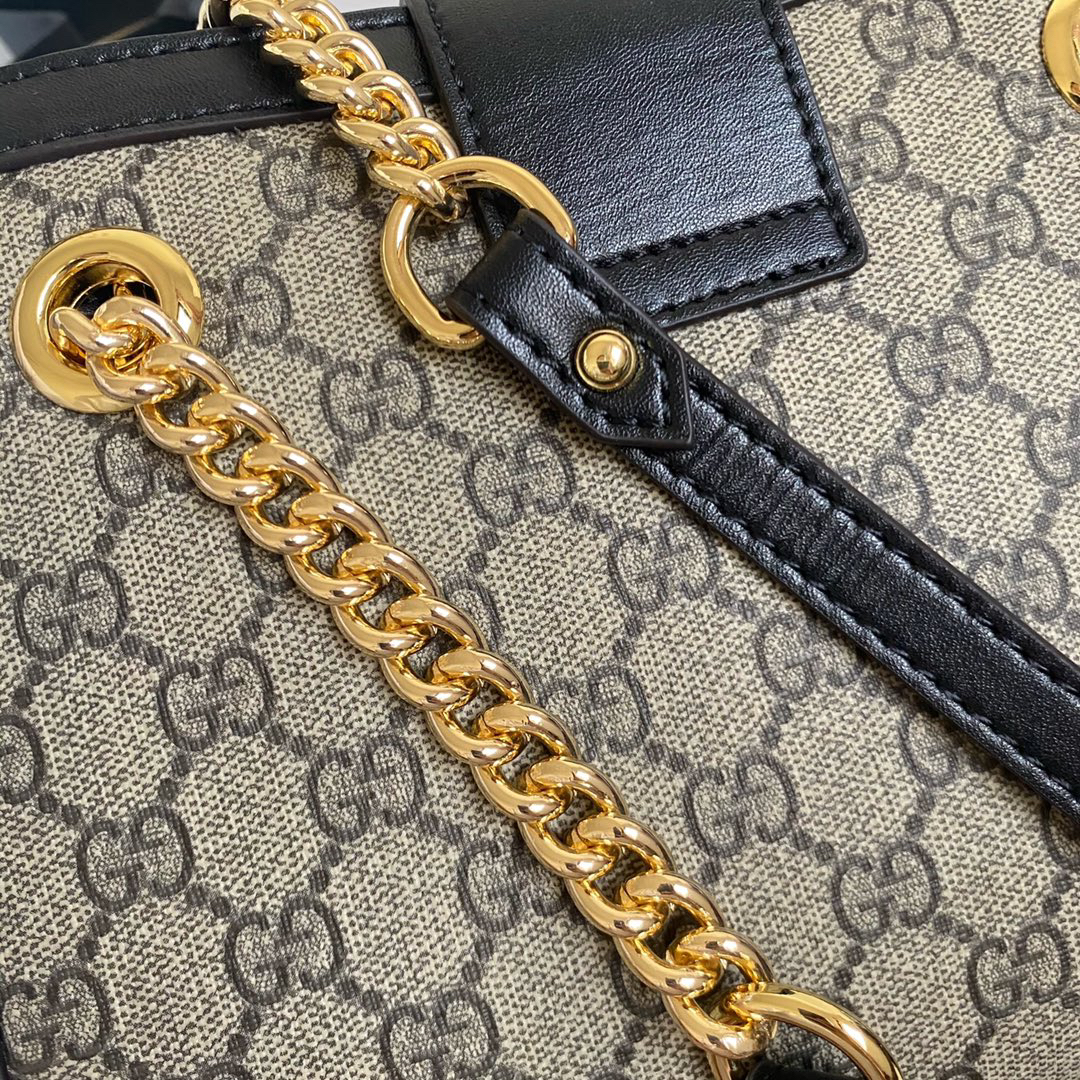 Gucci padlock series lock double shoulder strap handbag