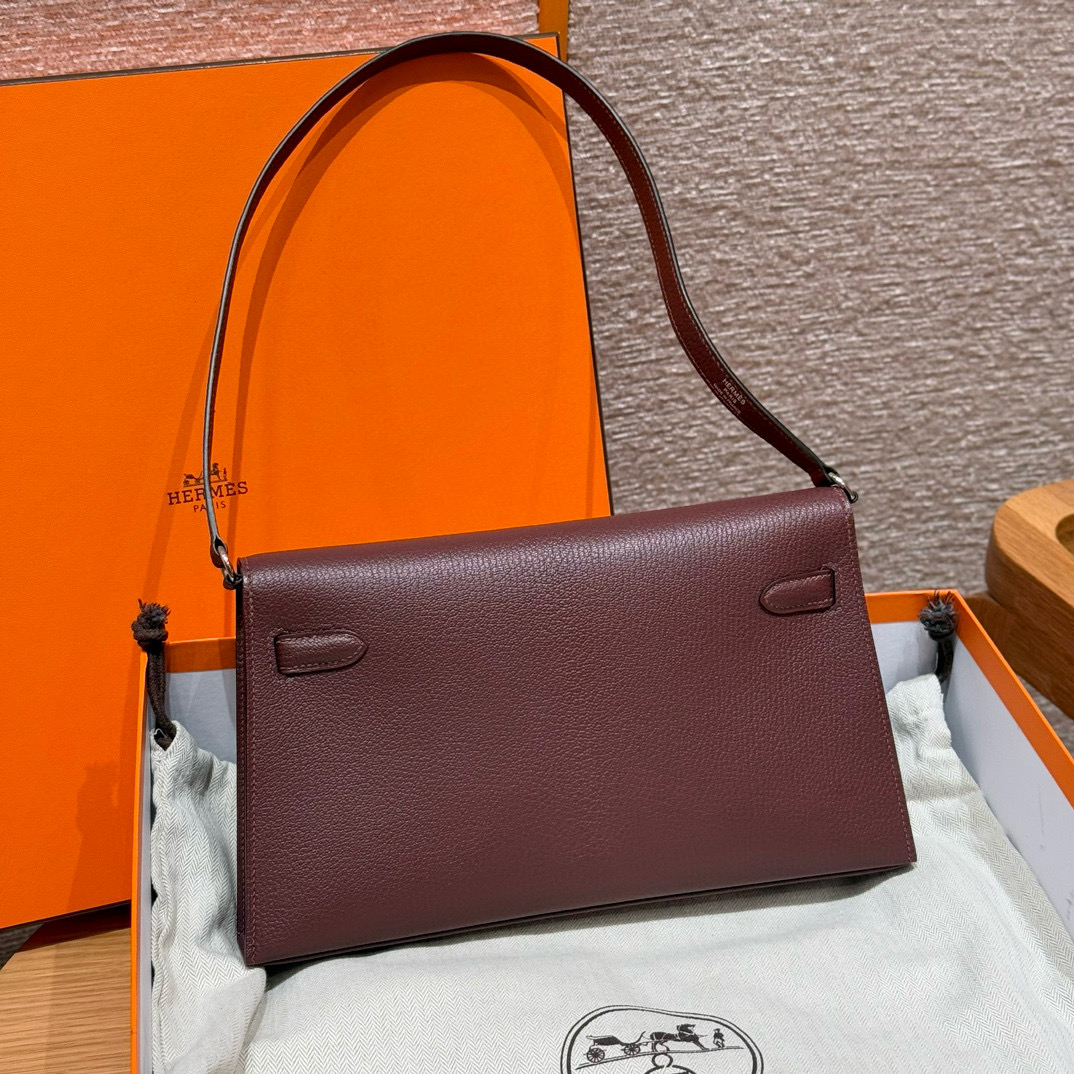Hermes Rouge H Chevre Kelly Elan