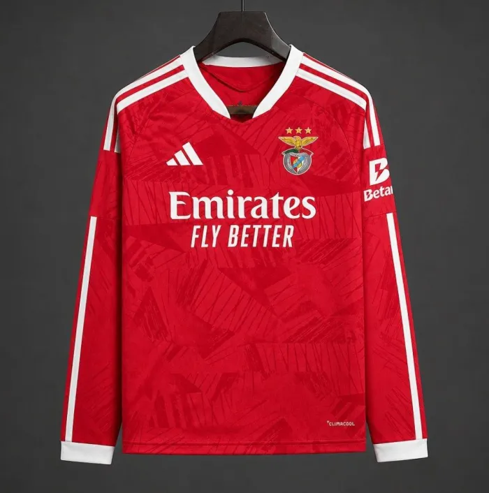 SL Benfica Home Long Sleeve Jersey Fan Version 26/27 | Soc Jersey - Premium Football Jersey