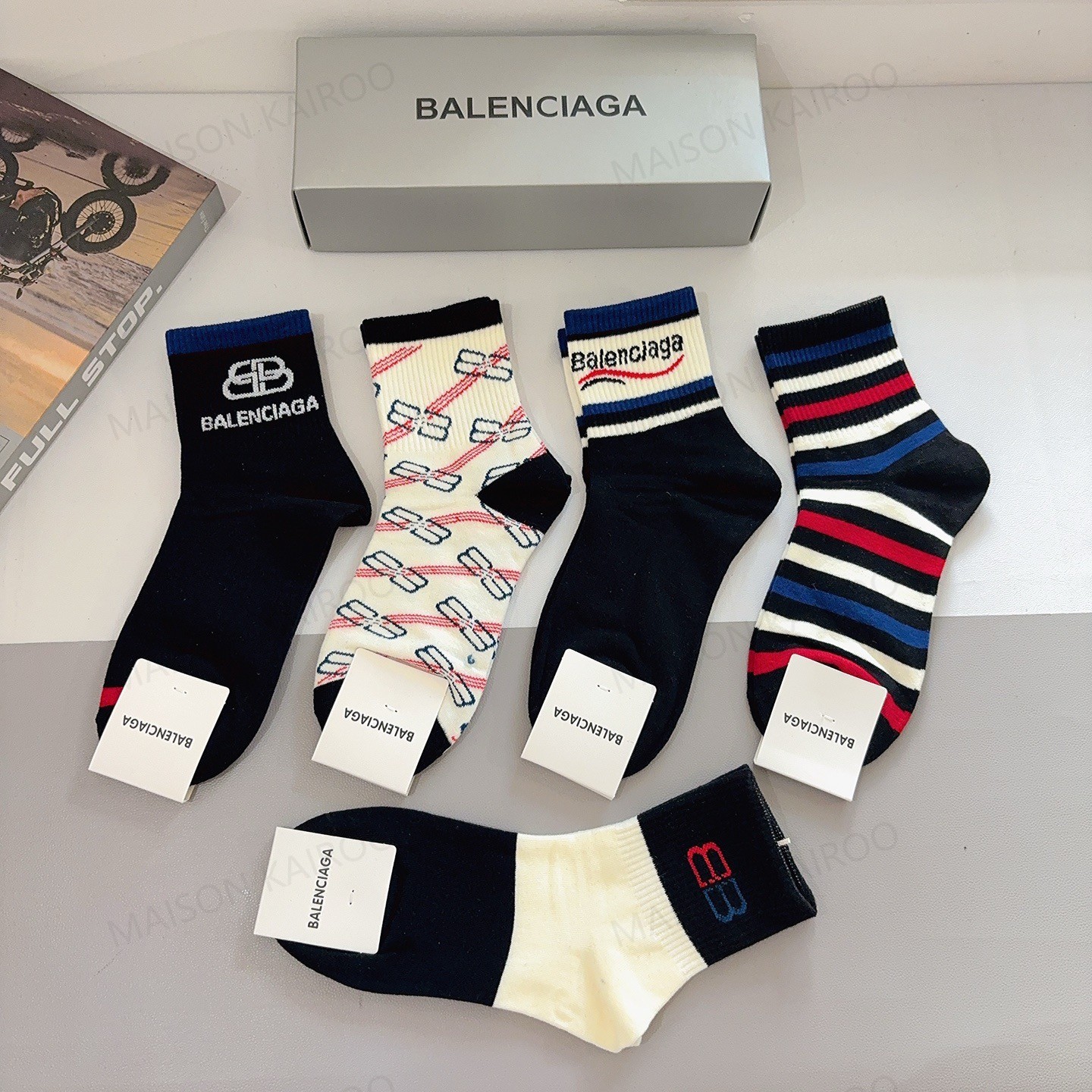 Balenciaga Socks 5-Pack - KAIROO