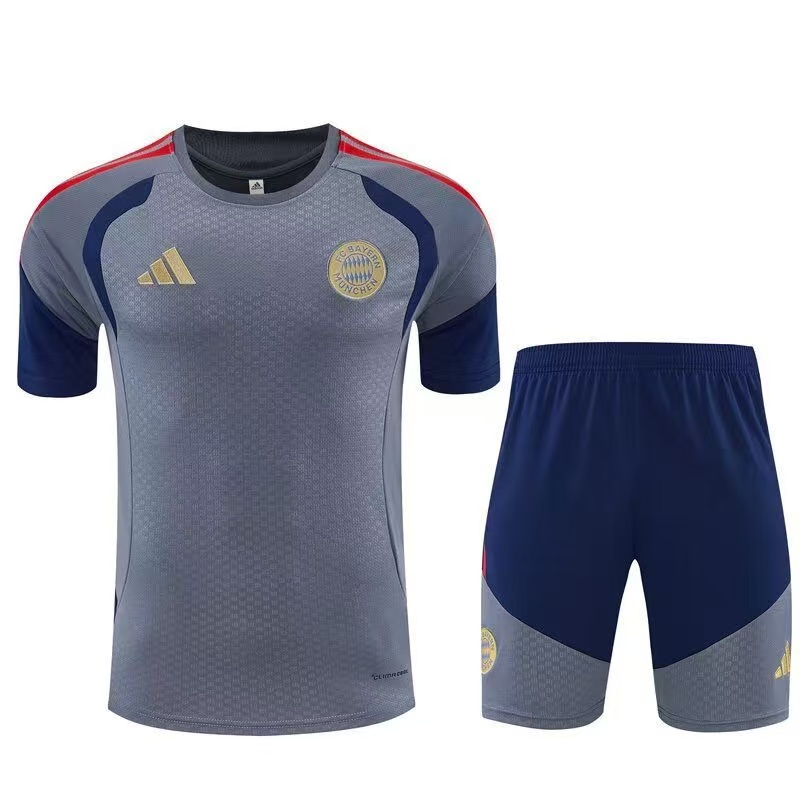 26-27 Bayern Munich short-sleeved jersey, sports training, soccer uniform set, custom design.