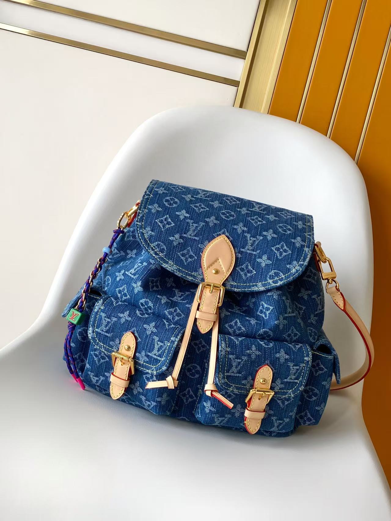 Louis Vuitton Denim Rendez Vous Classic Montsouris Cargo Backpack