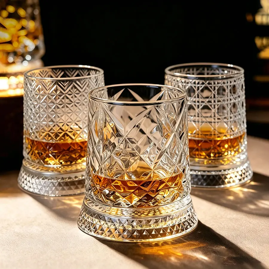 Premium 360° Spinning Whiskey Glass