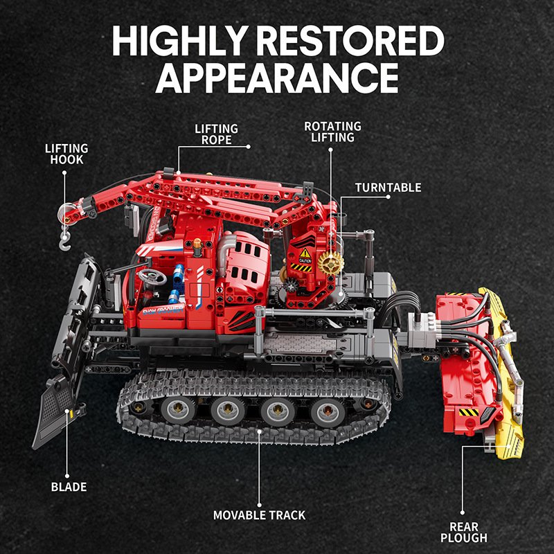 ReoBrix 22019 - Snow Leveling Vehicle(Dynamic Version)