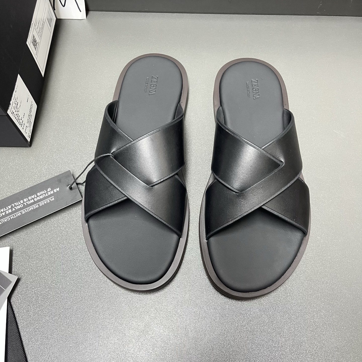 Zegna Men's Leather Mules