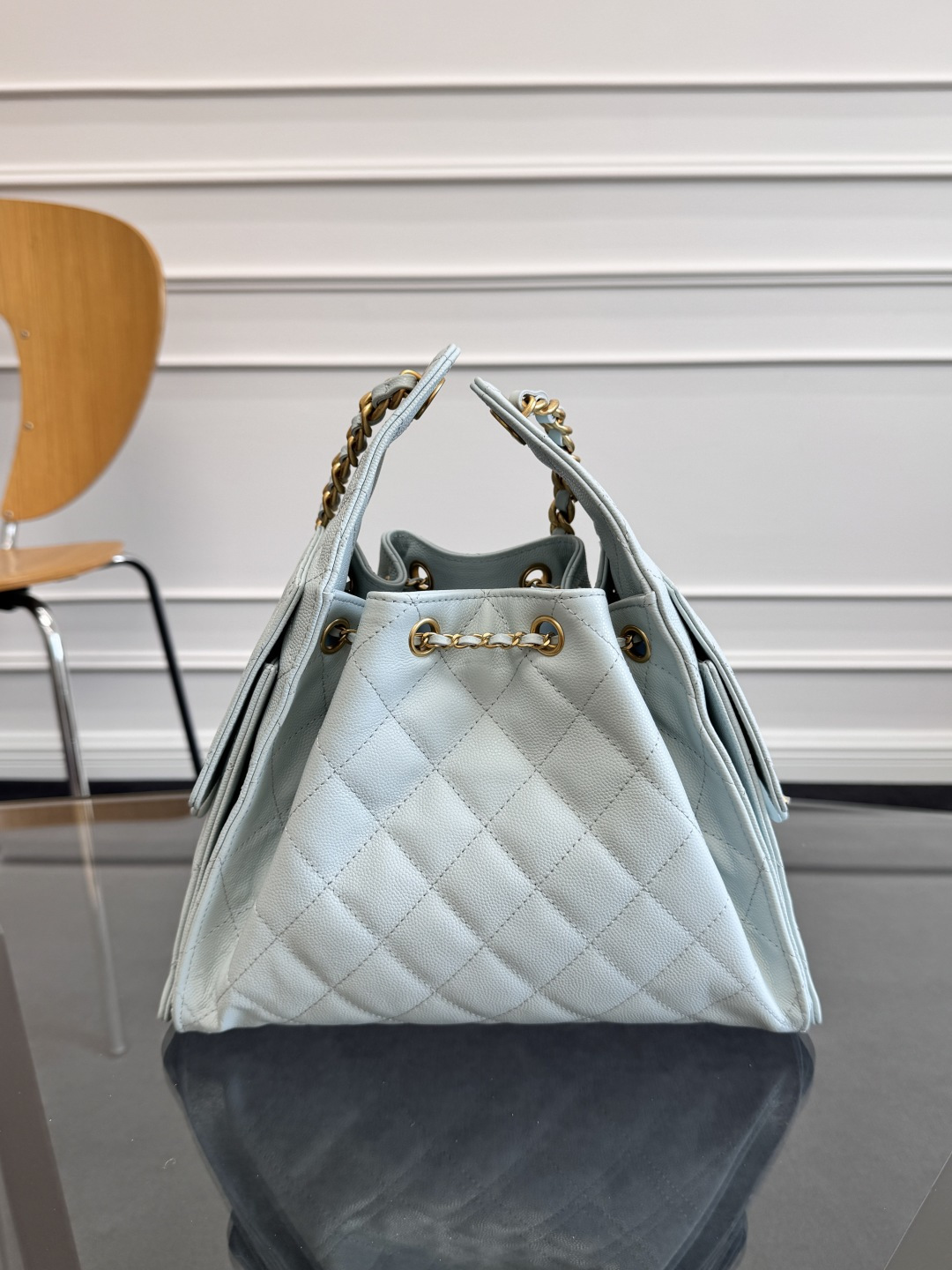 Chanel 25 Small Hobo Bag in Light Blue