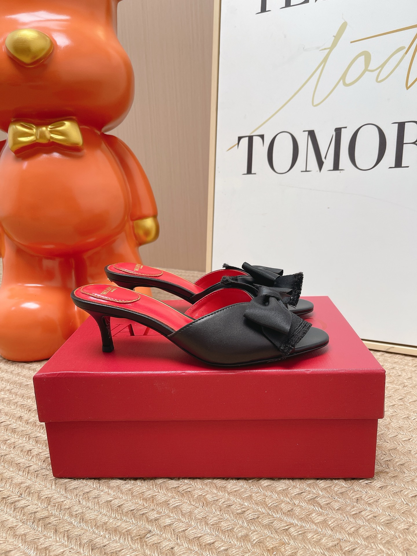 Valentino 2026 Bowknot Suede Slide