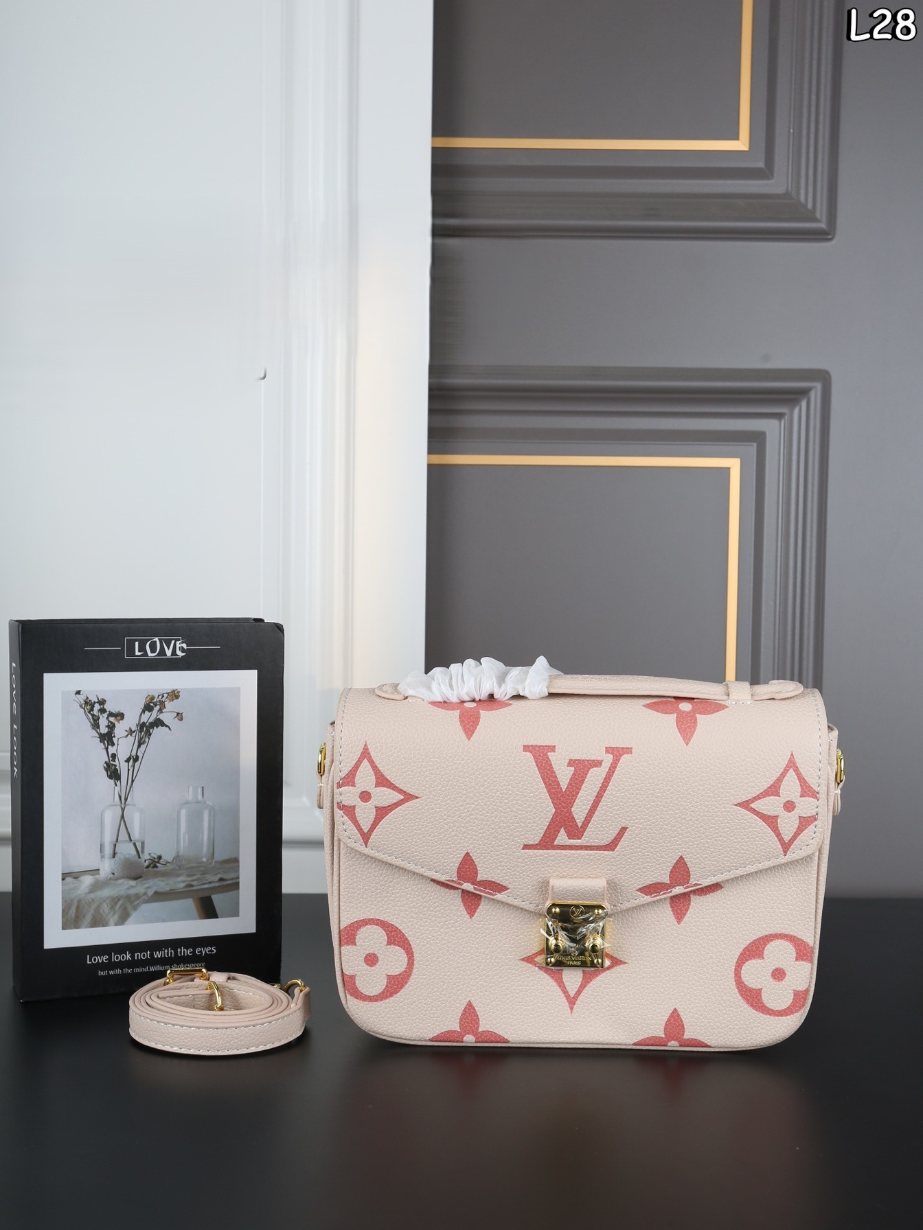 Louis Vuitton S-Lock Flap Pochette Metis Bicolor Giant Monogram Empreinte Leather Gold HW Shoulder Bag - KAIROO