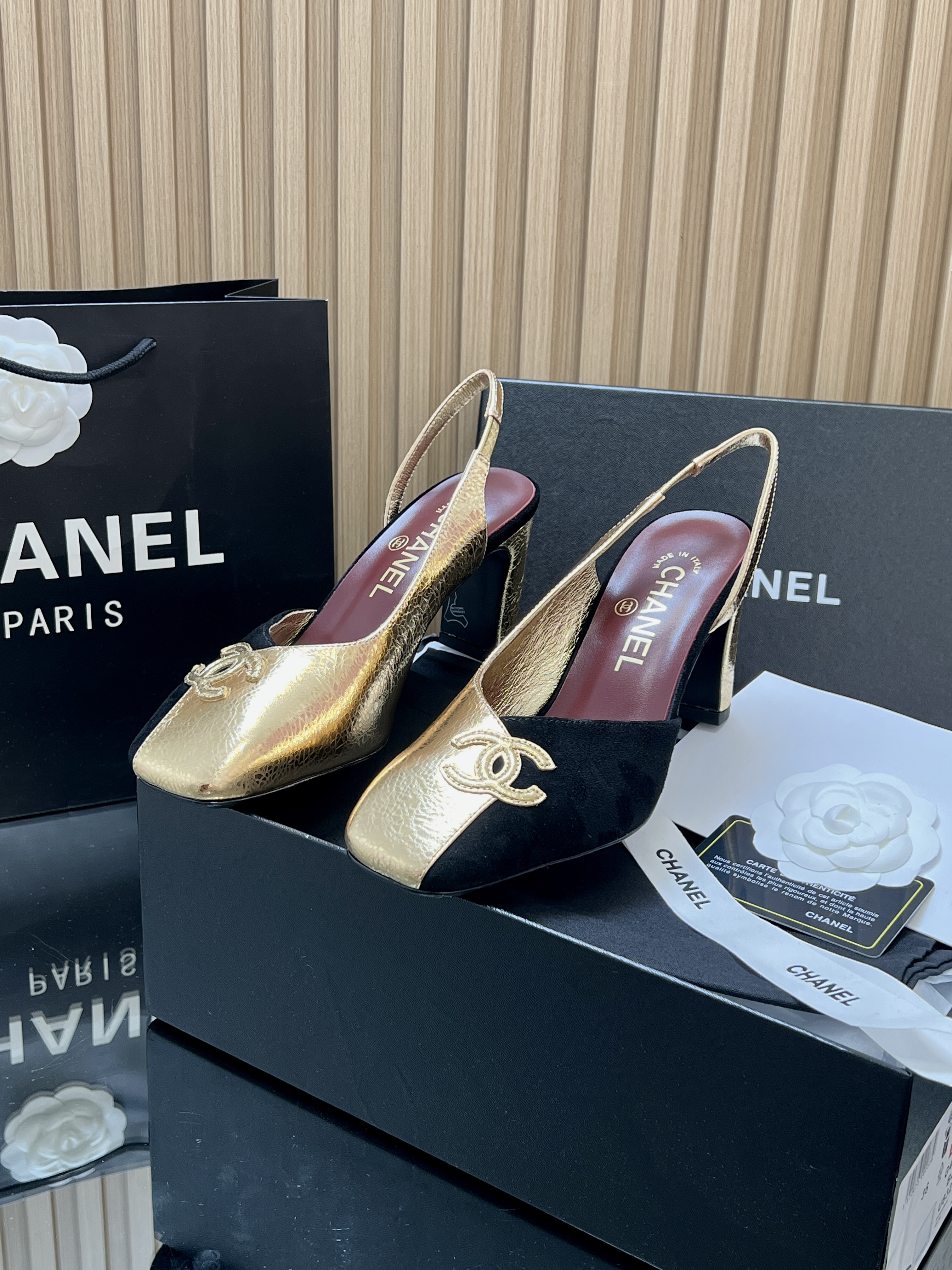 Chanel Leather Slingback