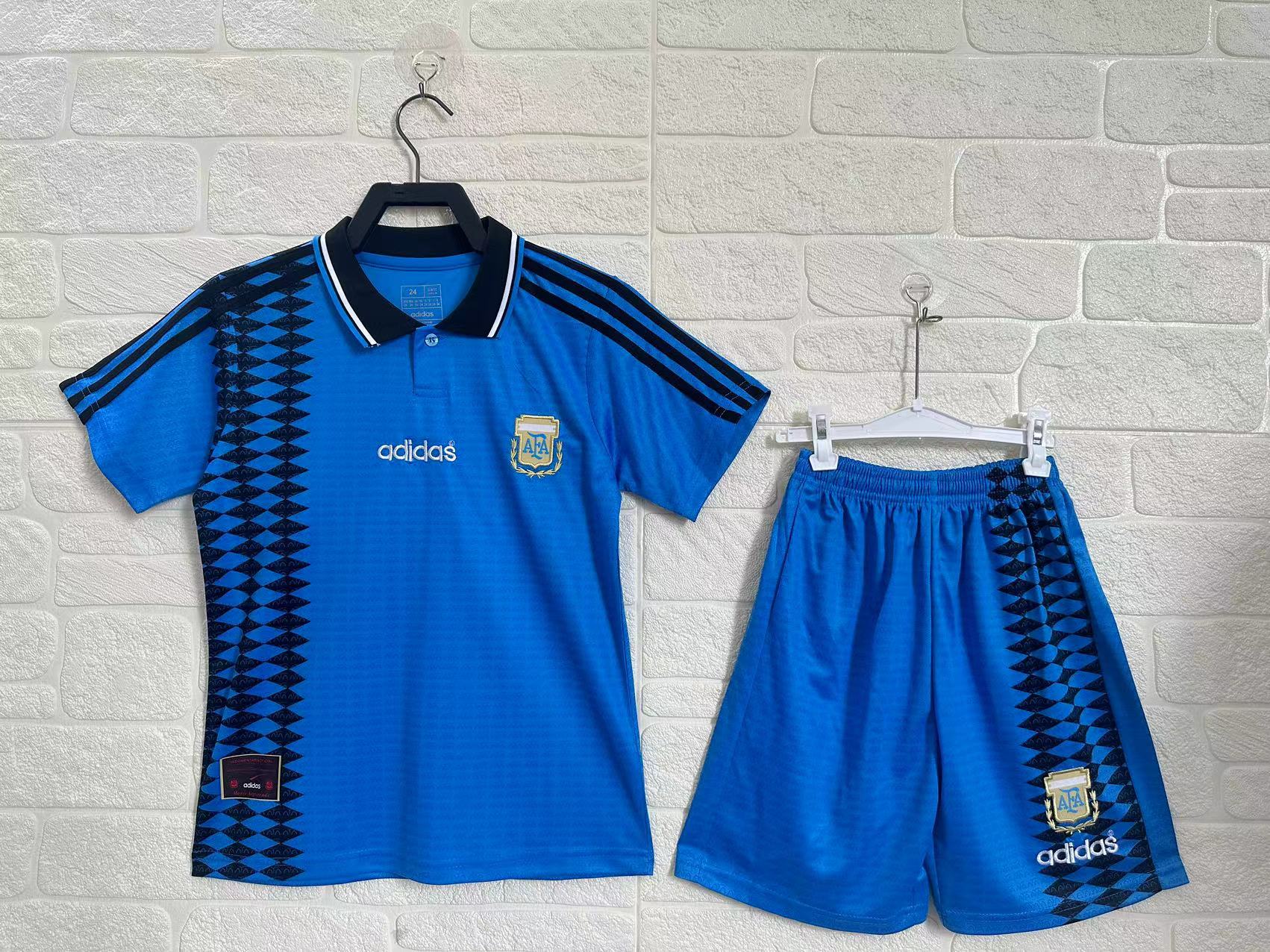 Argentina Away Retro Kids Suit 1994