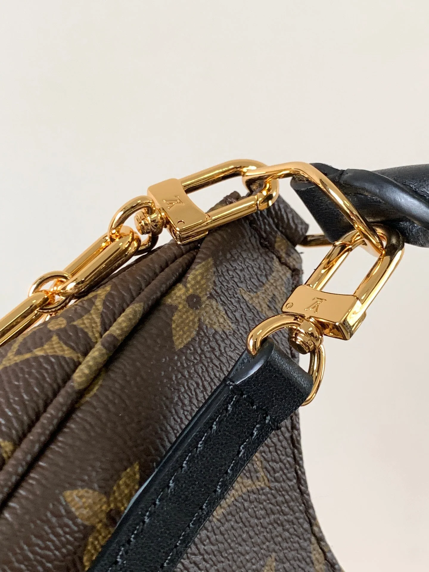 Louis Vuitton LV Catchy PM 24cm Brown Monogram Canvas & Cowhide
