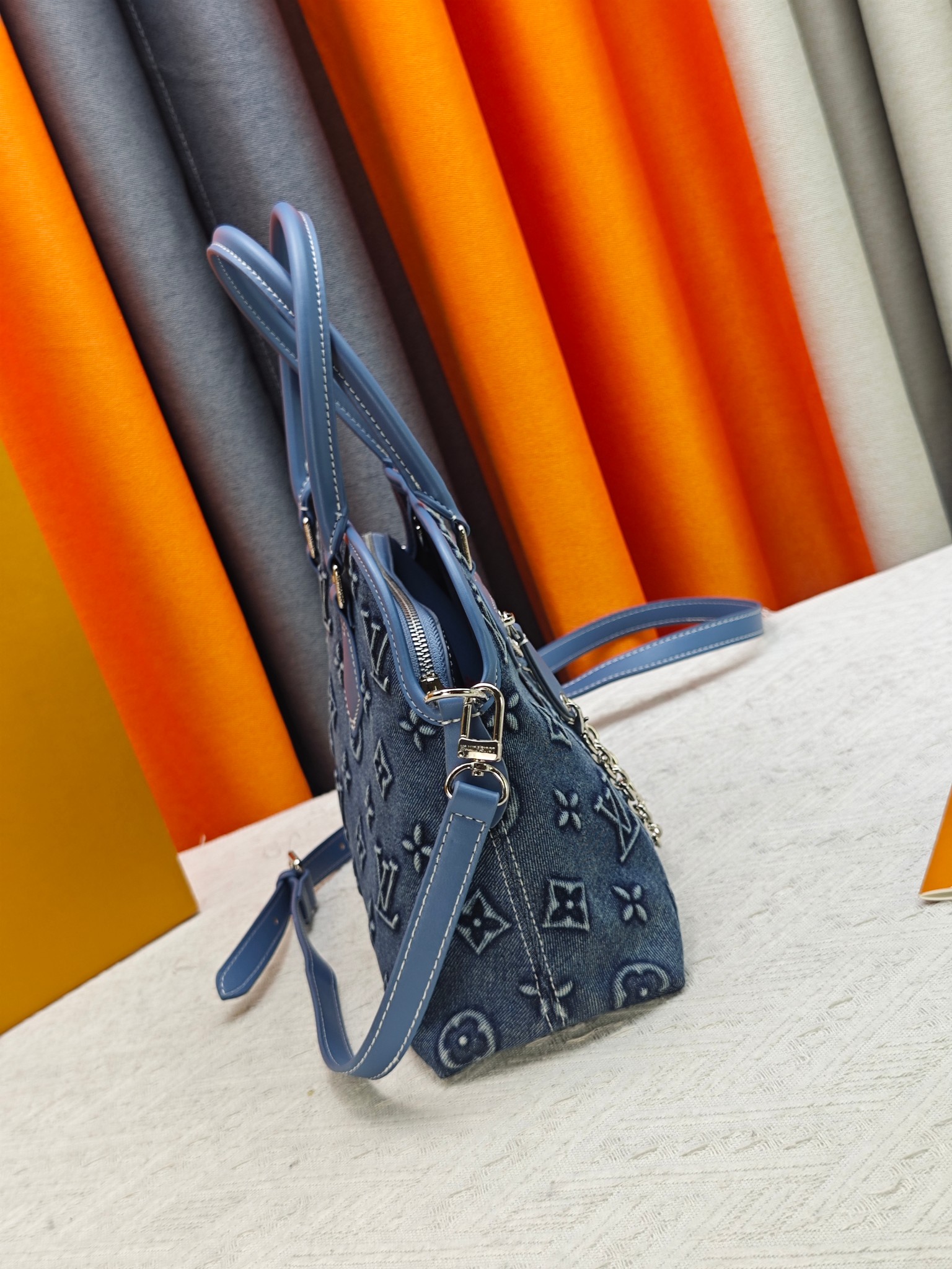 Louis Vuitton LV Tannin denim shell bag