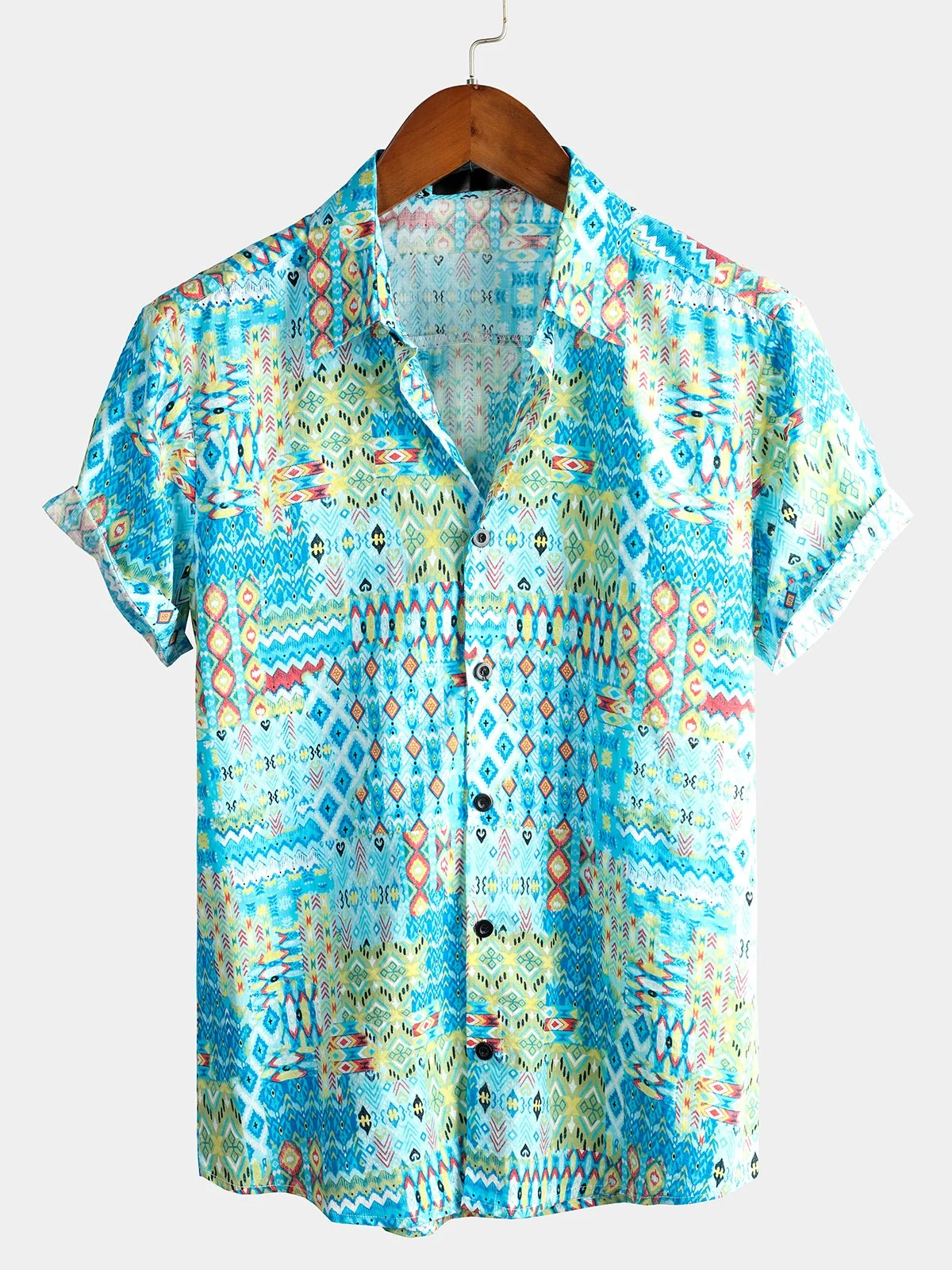 Men's Cotton Short Sleeve Shirt
