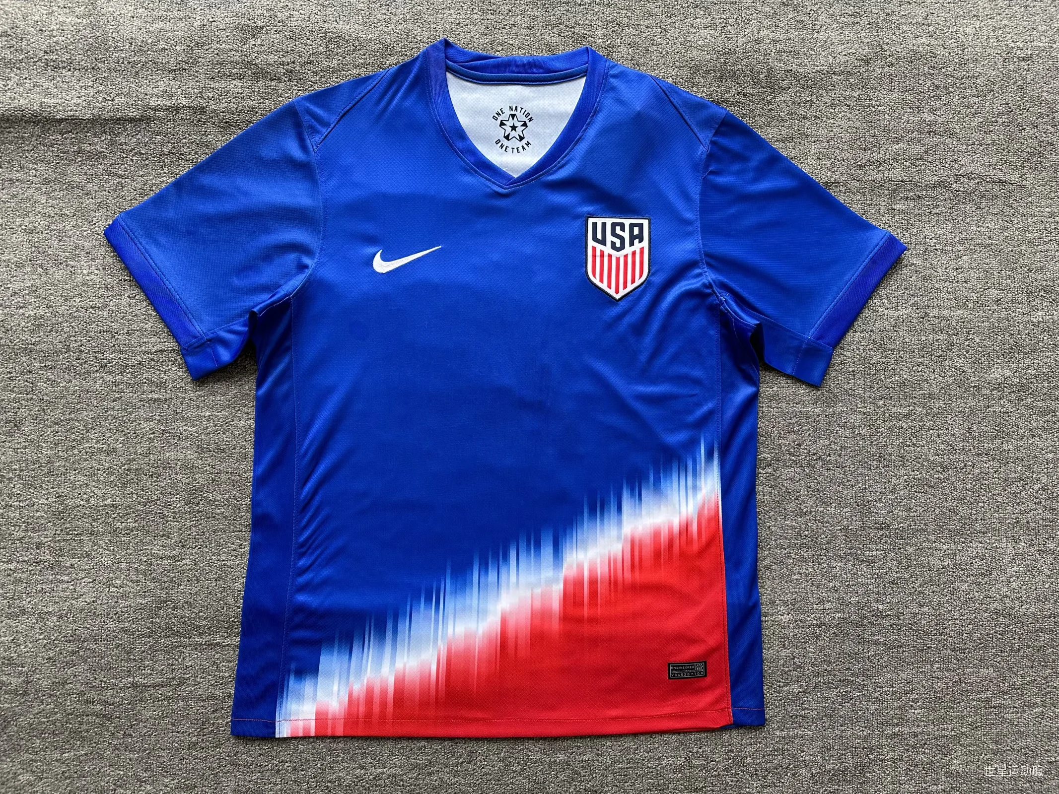 2024 America Away Blue Football Shirt 1:1 Thai Quality