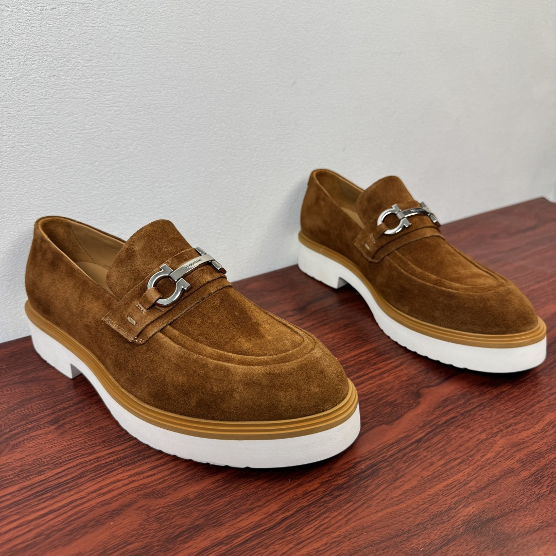 Ferragamo Men's Suede Loafer