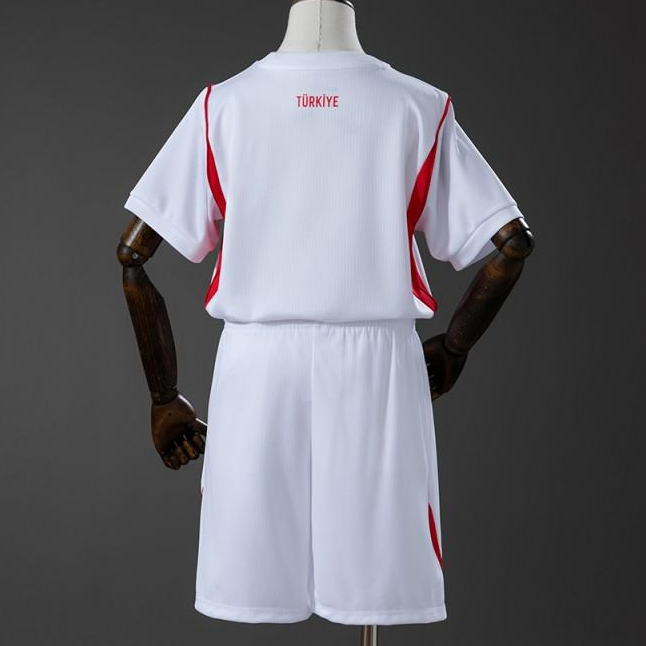2026 Kids Turkiye Home Kit Jersey Size 16-28