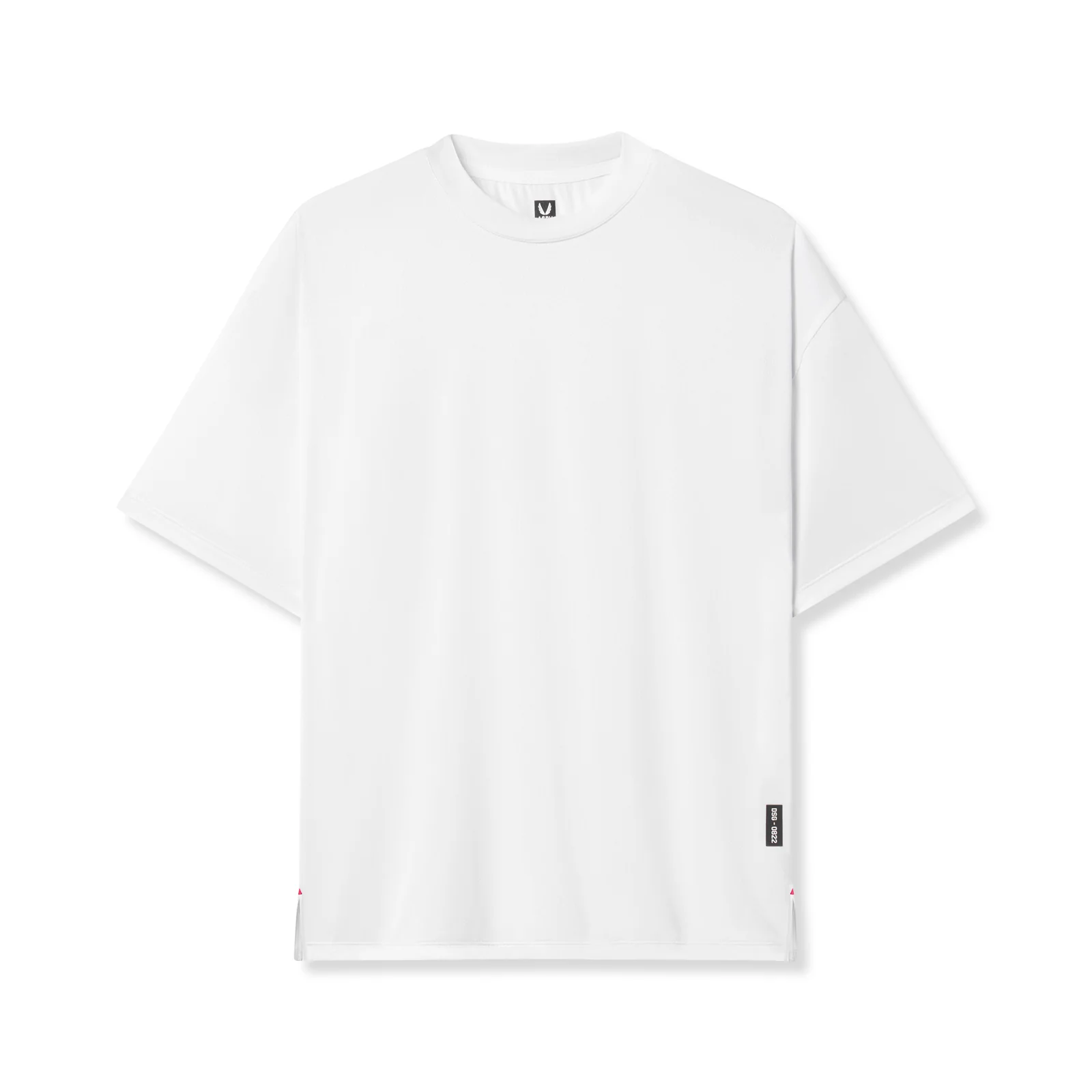0822. AeroSilver Oversized Tee - White