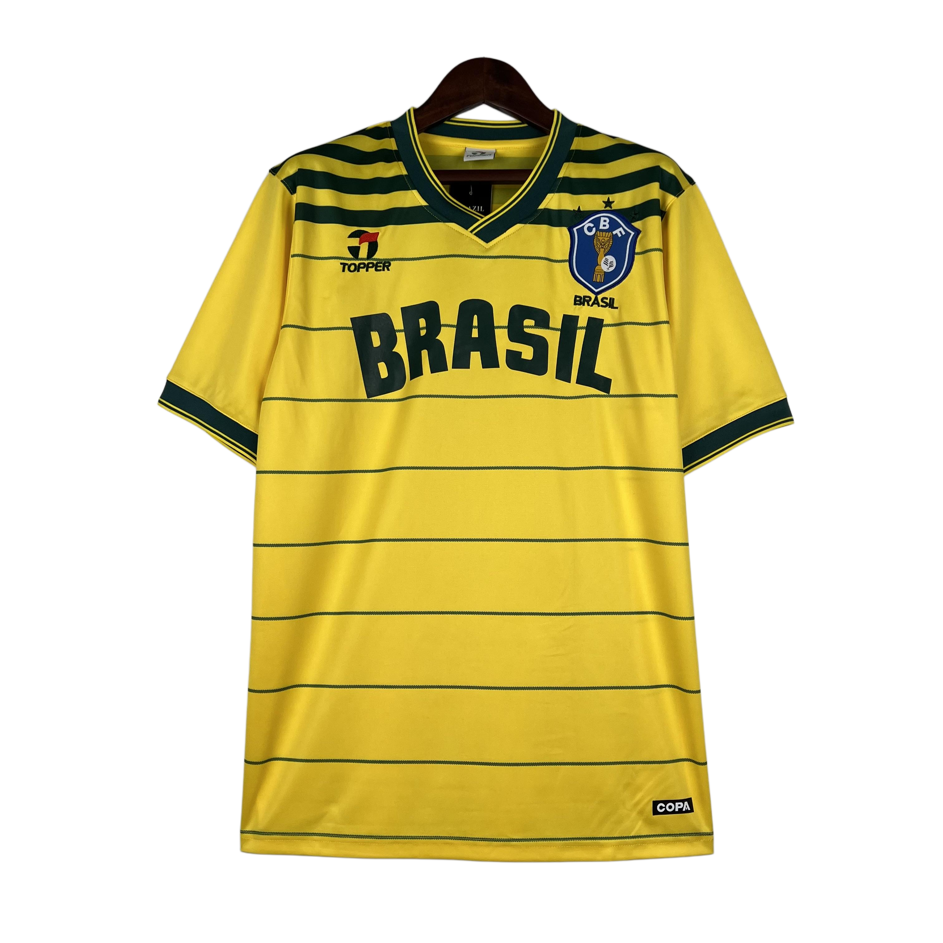 Retro  Brazil 1984 Home Yellow