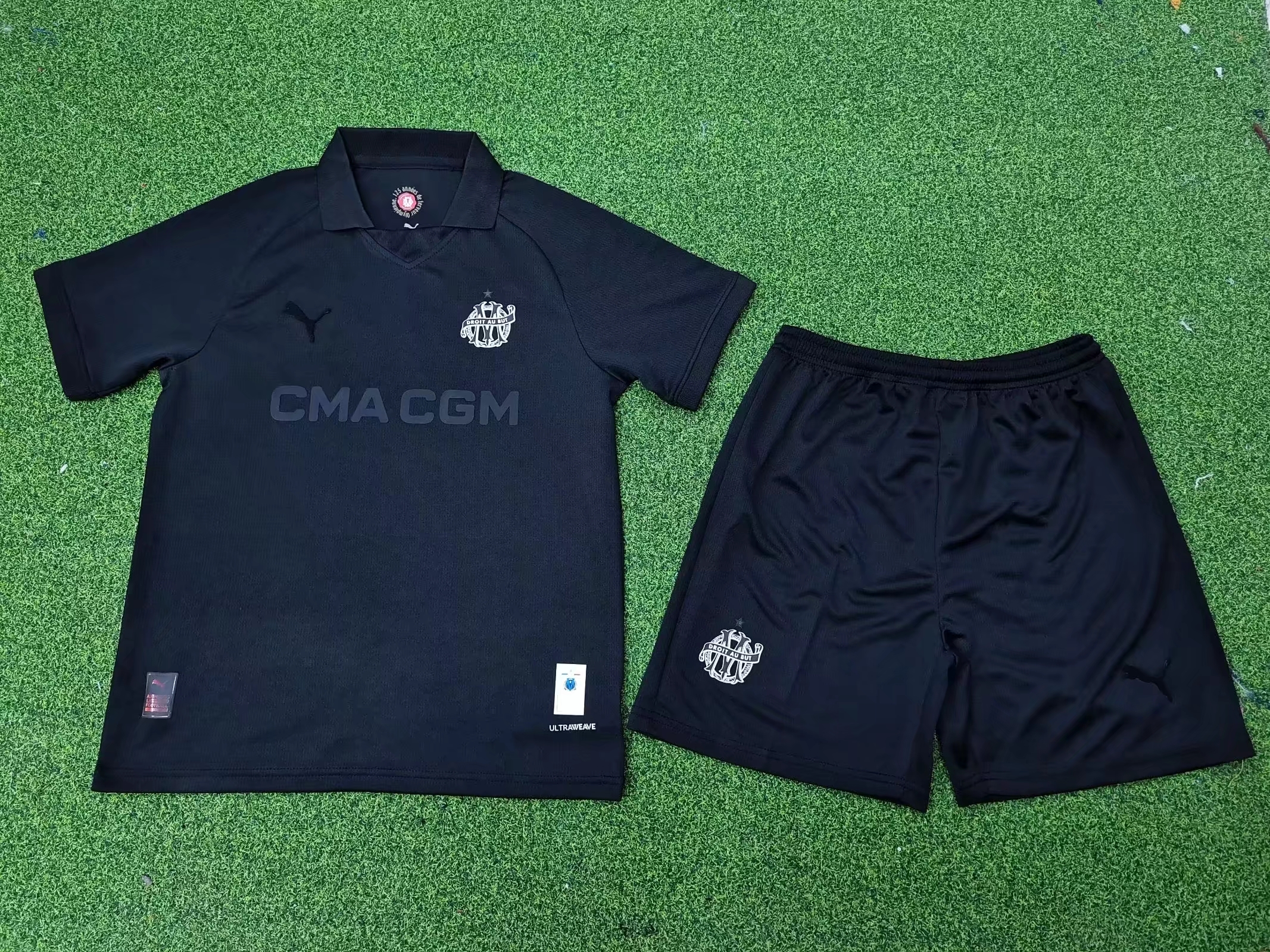 kids Marseilles 125th black kit 16-28