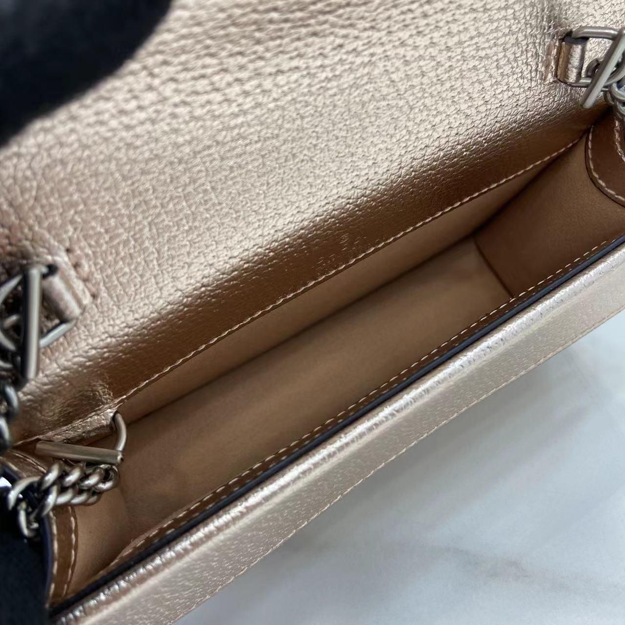 GUCCI rose gold crossbody bag