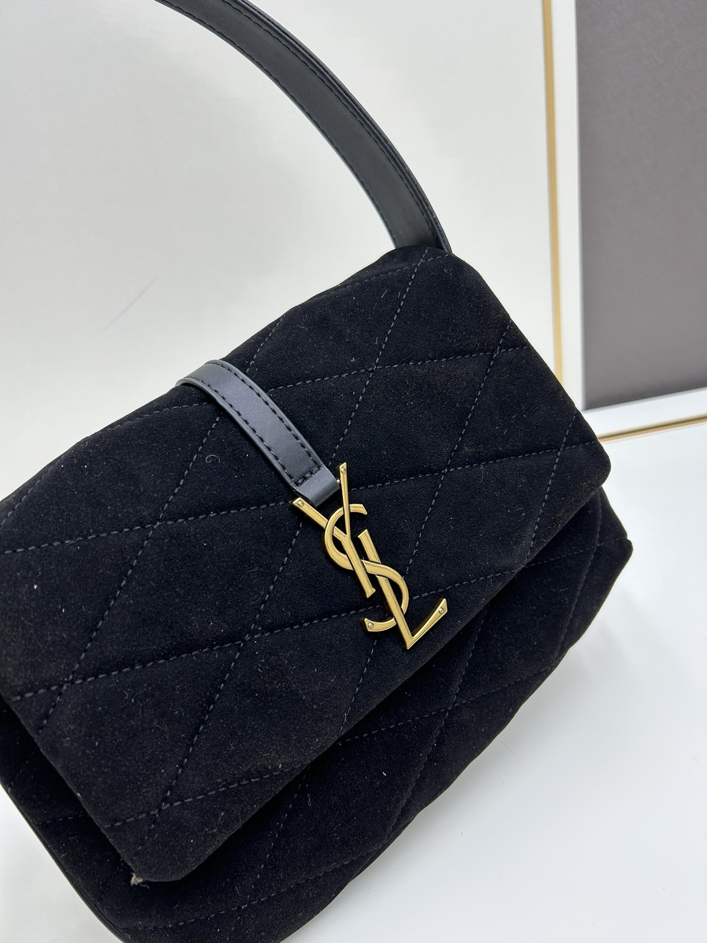 Saint Laurent YSL Frosted Underarm Bag