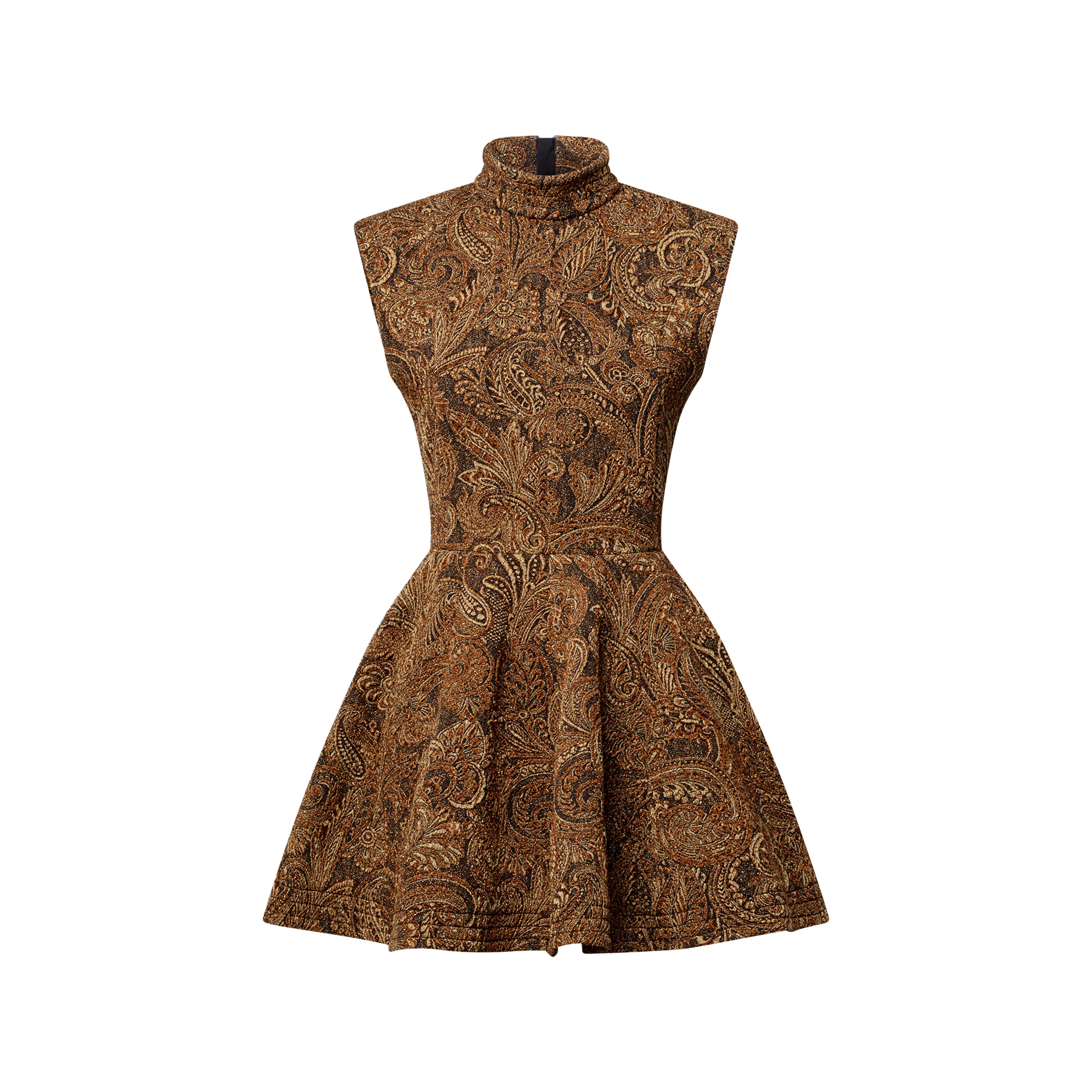 ルレックス ジャカード  Aライン ドレス