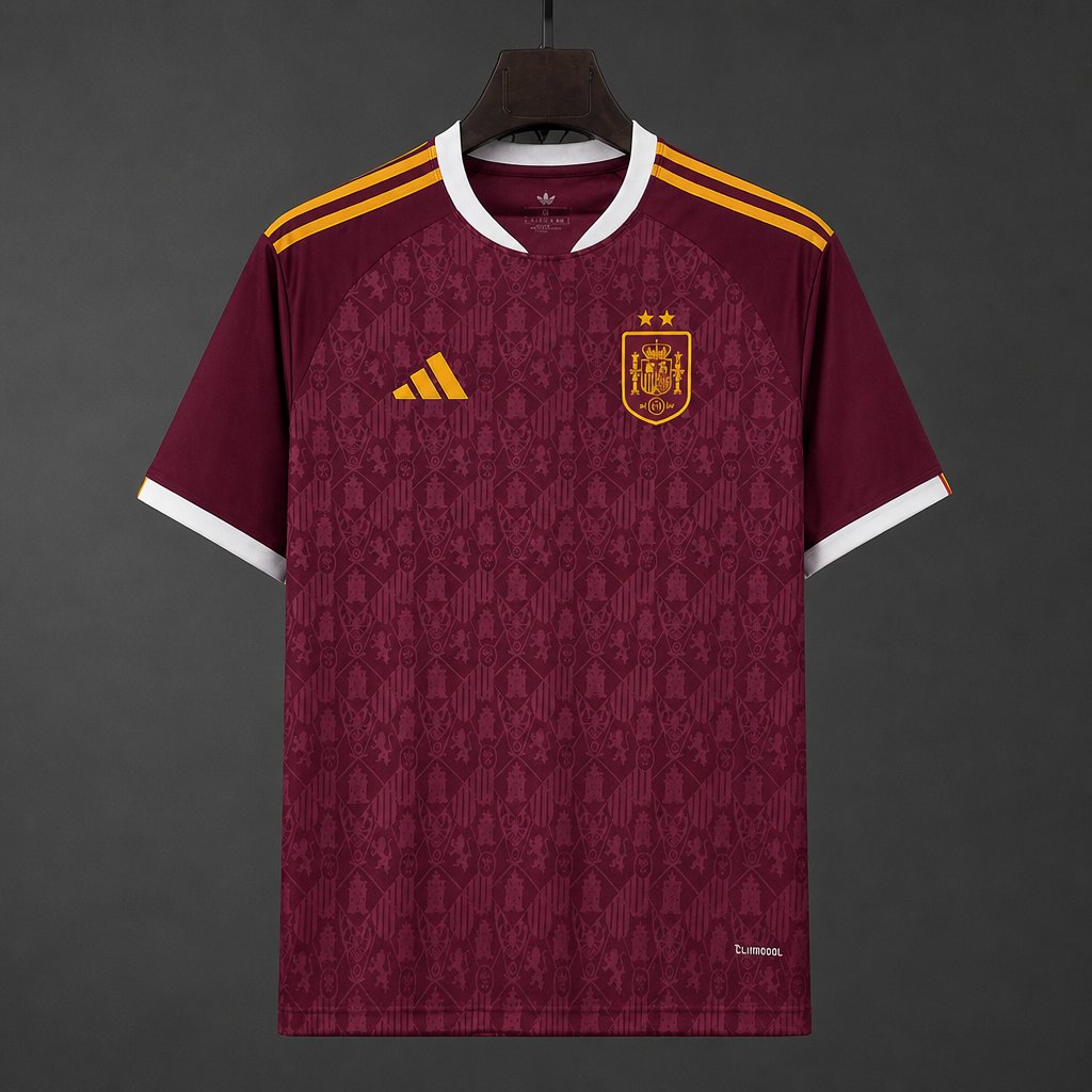 （Two stars）2026 Spain Red Champions Special Edtion Jersey S-4XL - musan