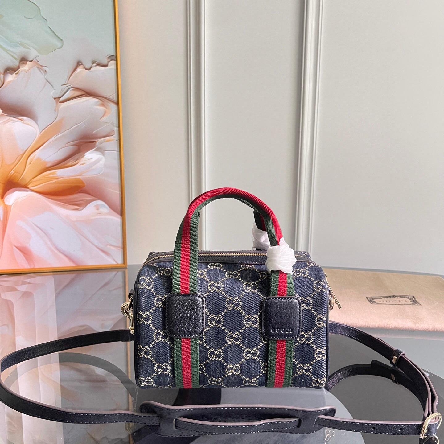 GUCCI Bags Variation navy and white GG denim