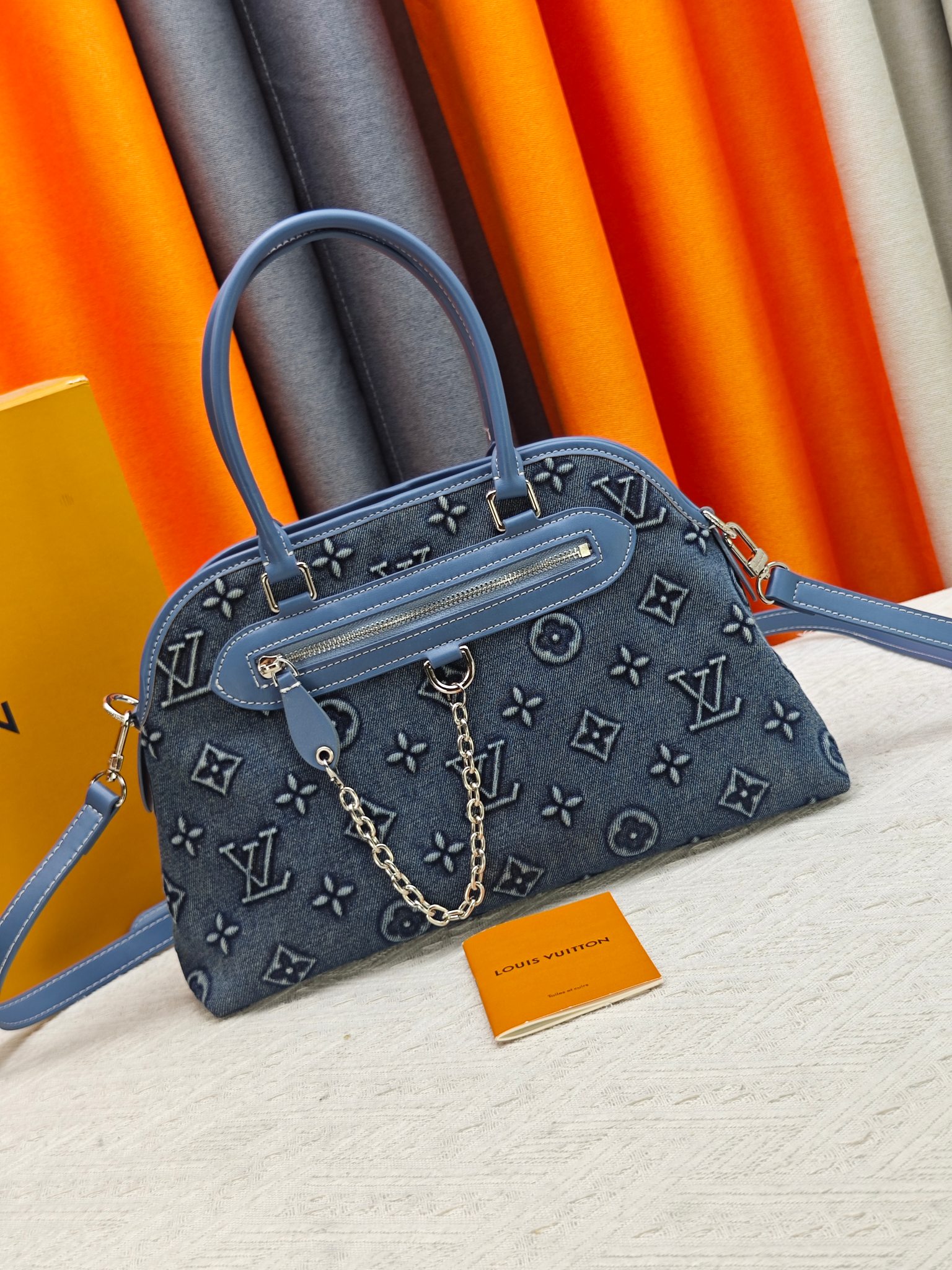 Louis Vuitton LV Tannin denim shell bag
