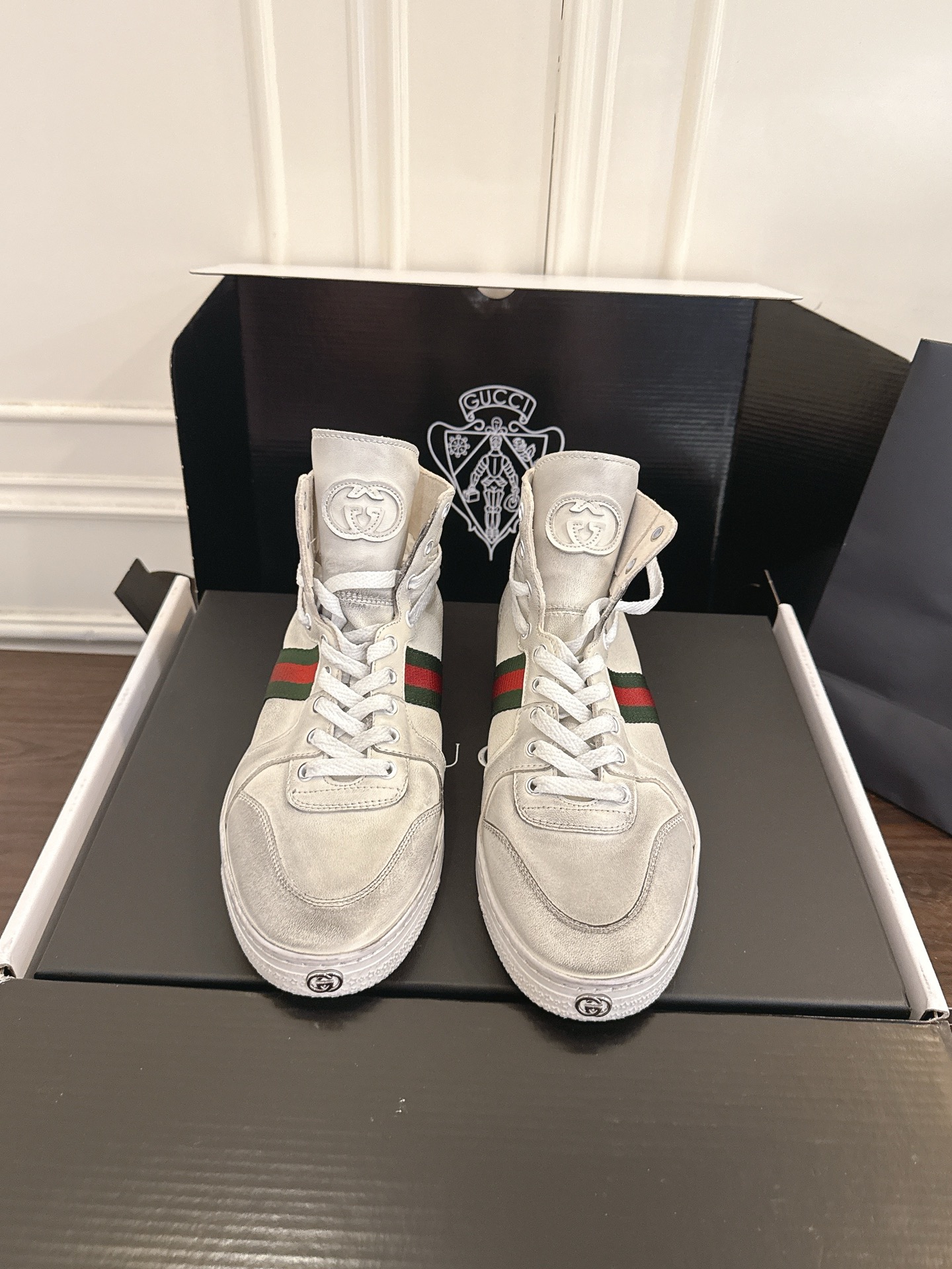 Men's Gucci Stretch High-top trainer-White