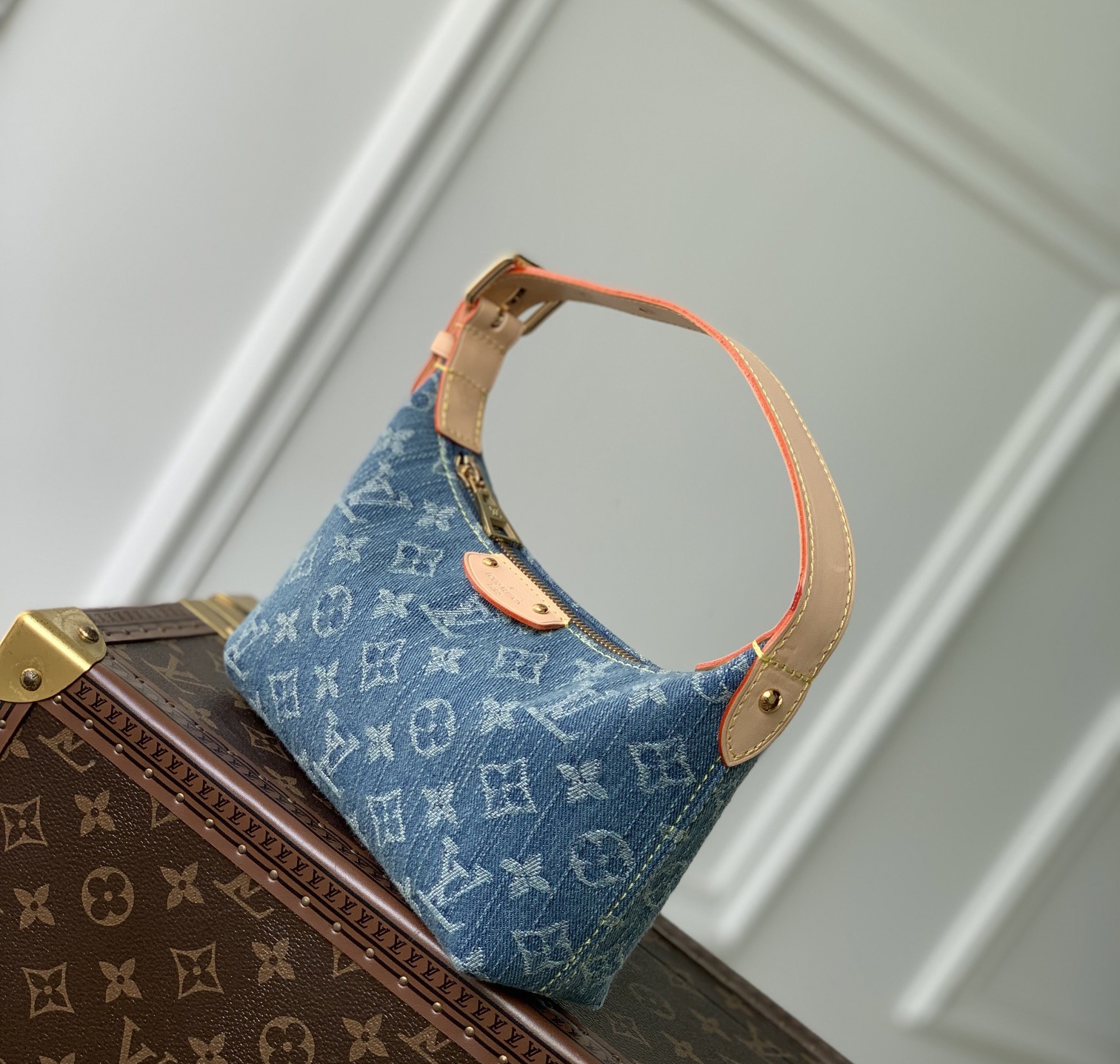 Louis Vuitton LV HILLS POCHETTE Denim Handbag
