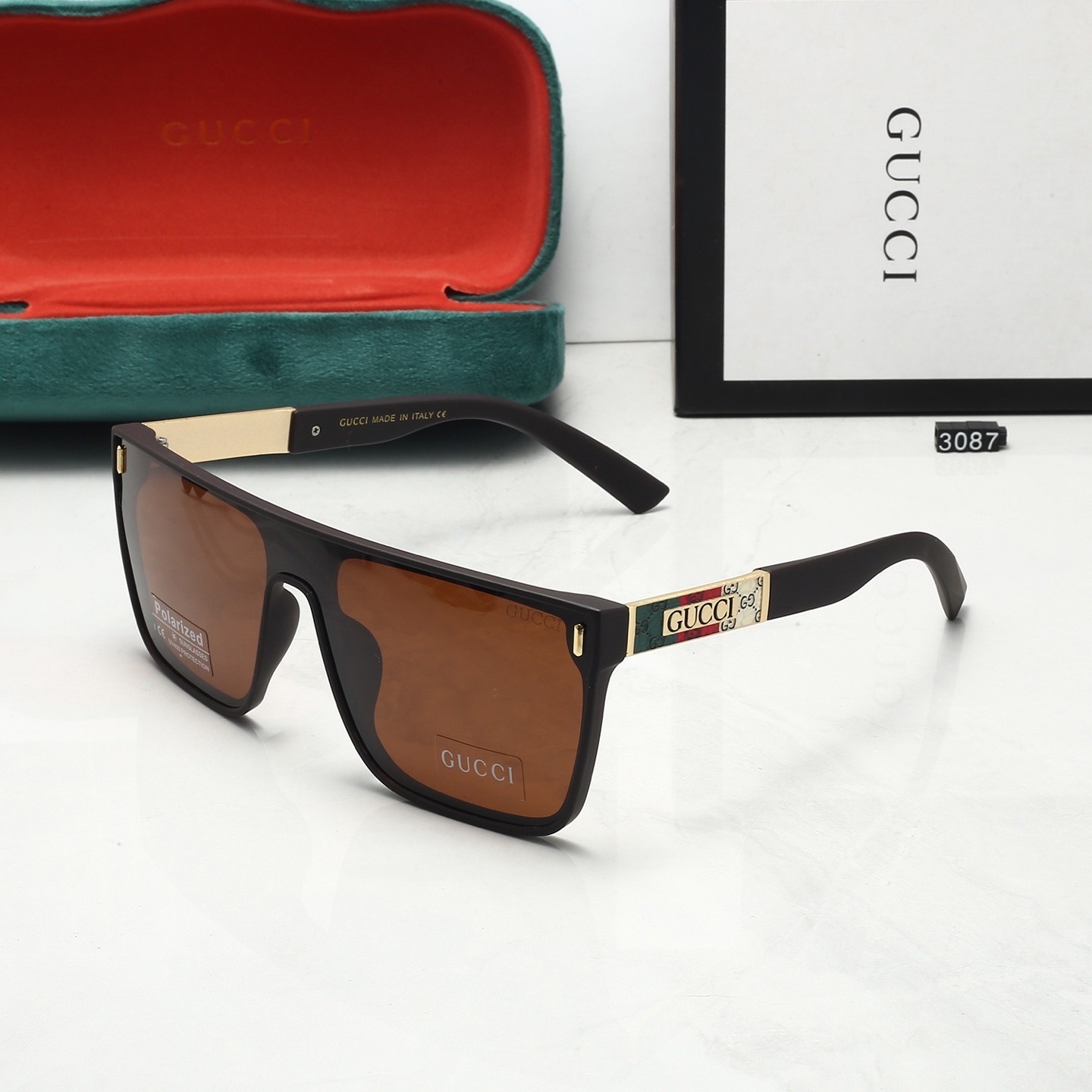 Gucci Shield Aviator Sunglasses Top quality - KAIROO