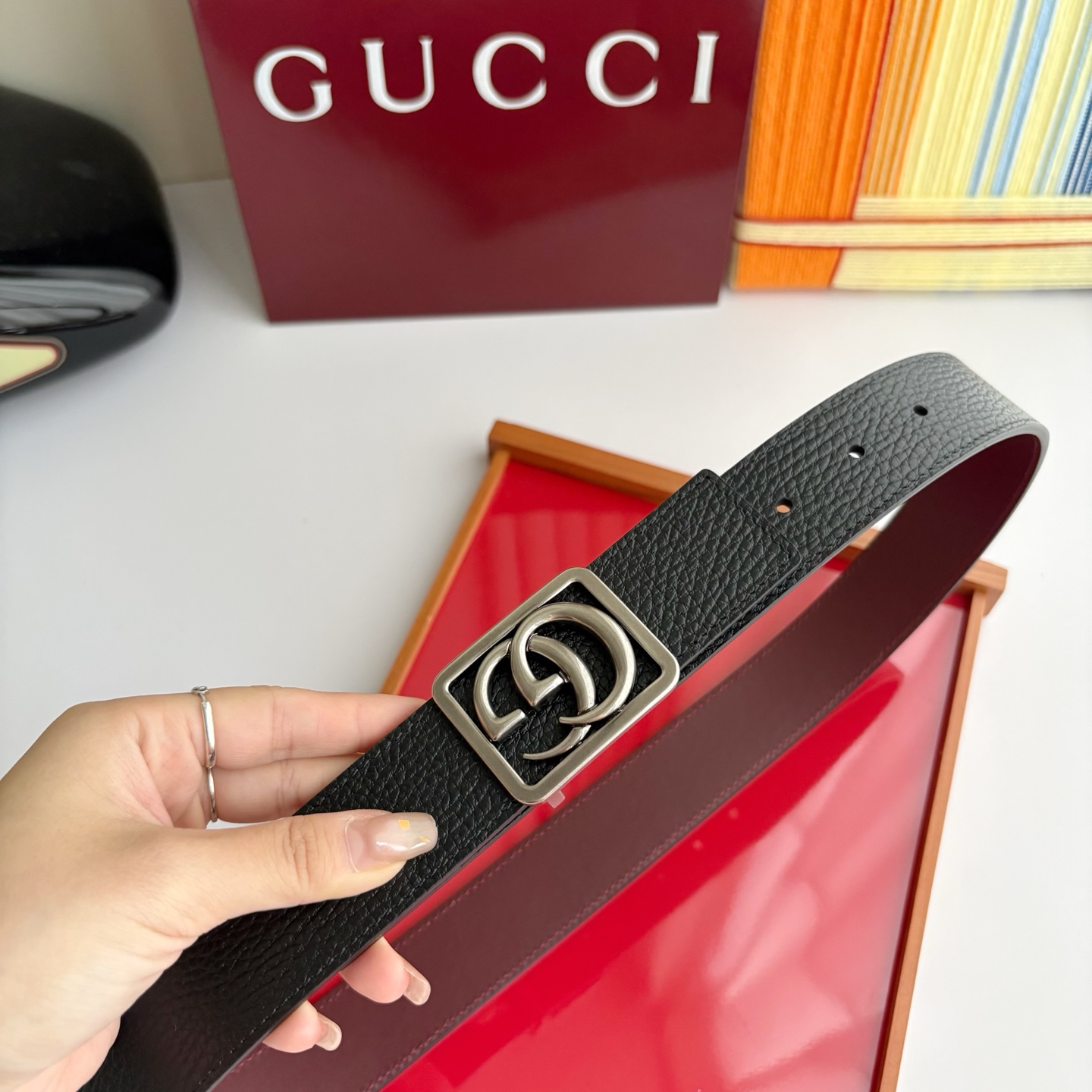 Gucci Reversible GG Marmont belt 3.5cm
