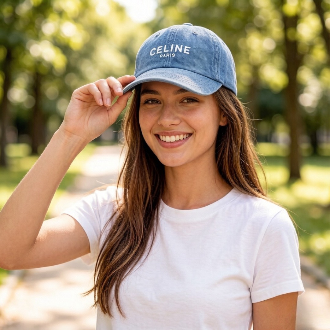 Celine Denim Baseball Cap