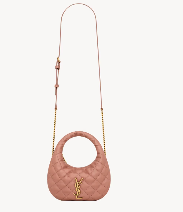 YSL Saint Laurent Icarino Mini Bag in Quilted Nappa-Hortensia  871329