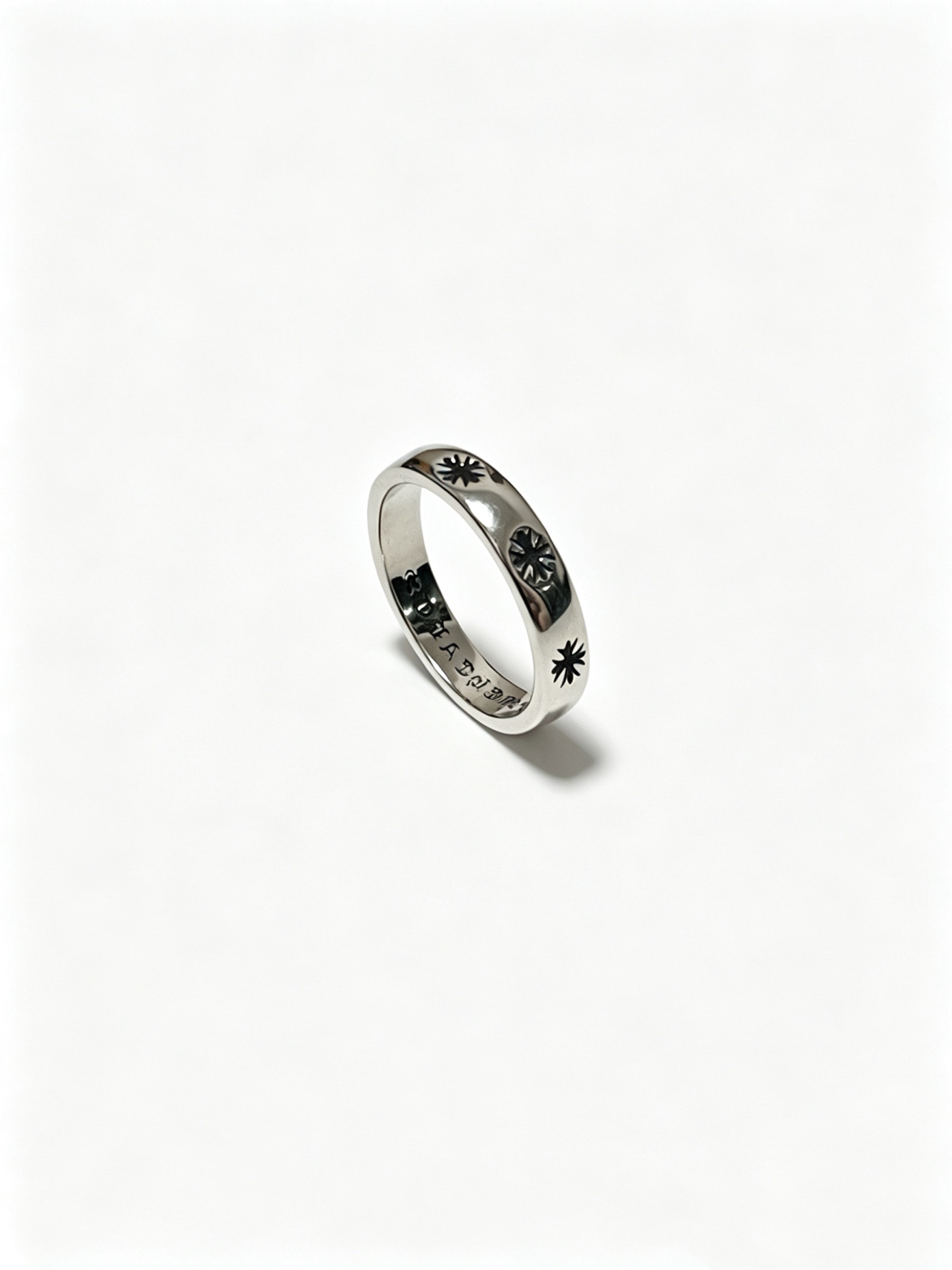 Chrome Hearts Oxidized Silver Unisex Ring