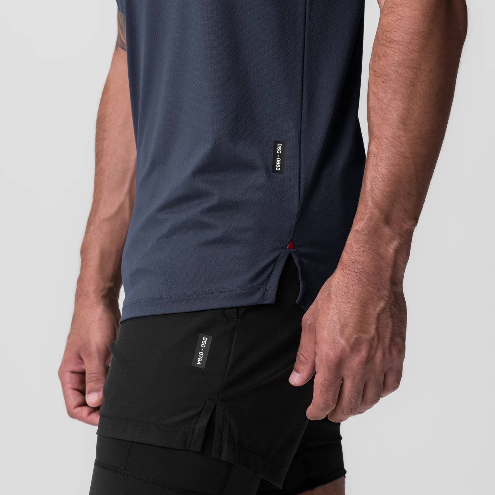 0660. AeroSilver Established Tee - Navy 