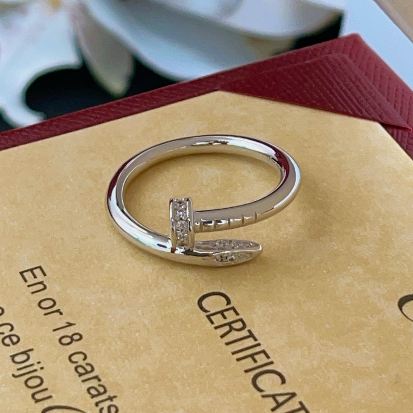 Cartier Fashion Designer Ring-Silver