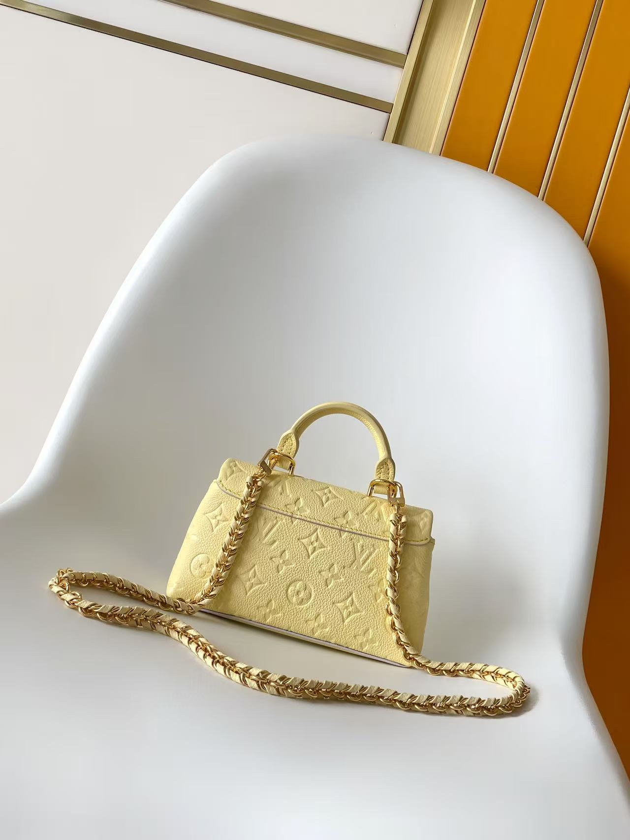 Louis Vuitton Nano Madeleine handbag in yellow