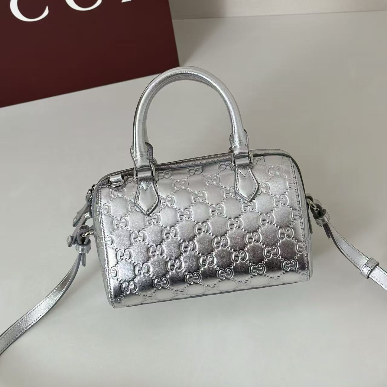 Gucci Emblem small Boston bag
