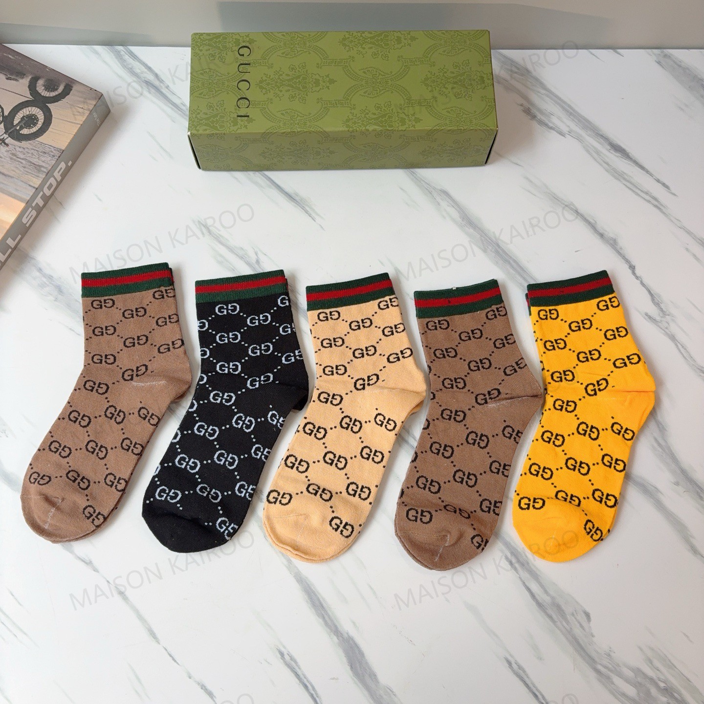 Gucci Socks 5-Pack - KAIROO