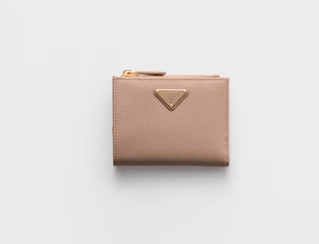 Prada Saffiano Small Wallet-Powder Pink