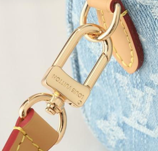 Louis Vuitton LV-Nano Speedy Light Denim Handbag