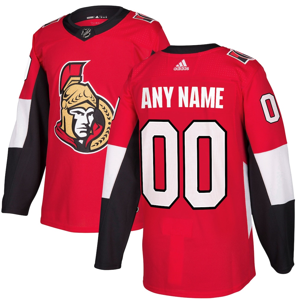 Customizable Ottawa Senators Fanatics Red jersey and Adidas white jersey