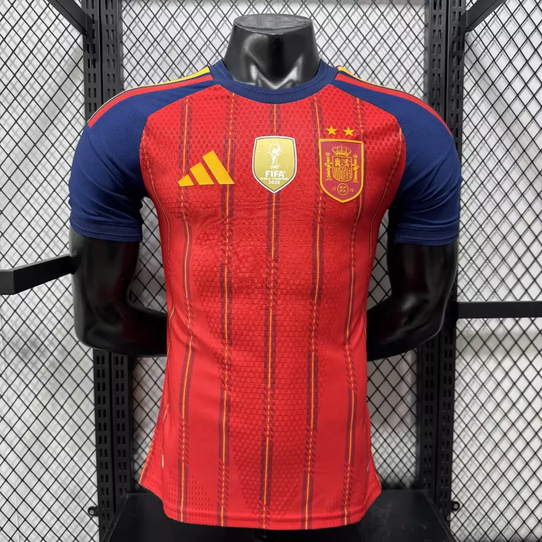 （Two stars）Player Version 2026 World Cup Spain Home Jersey S-4XL