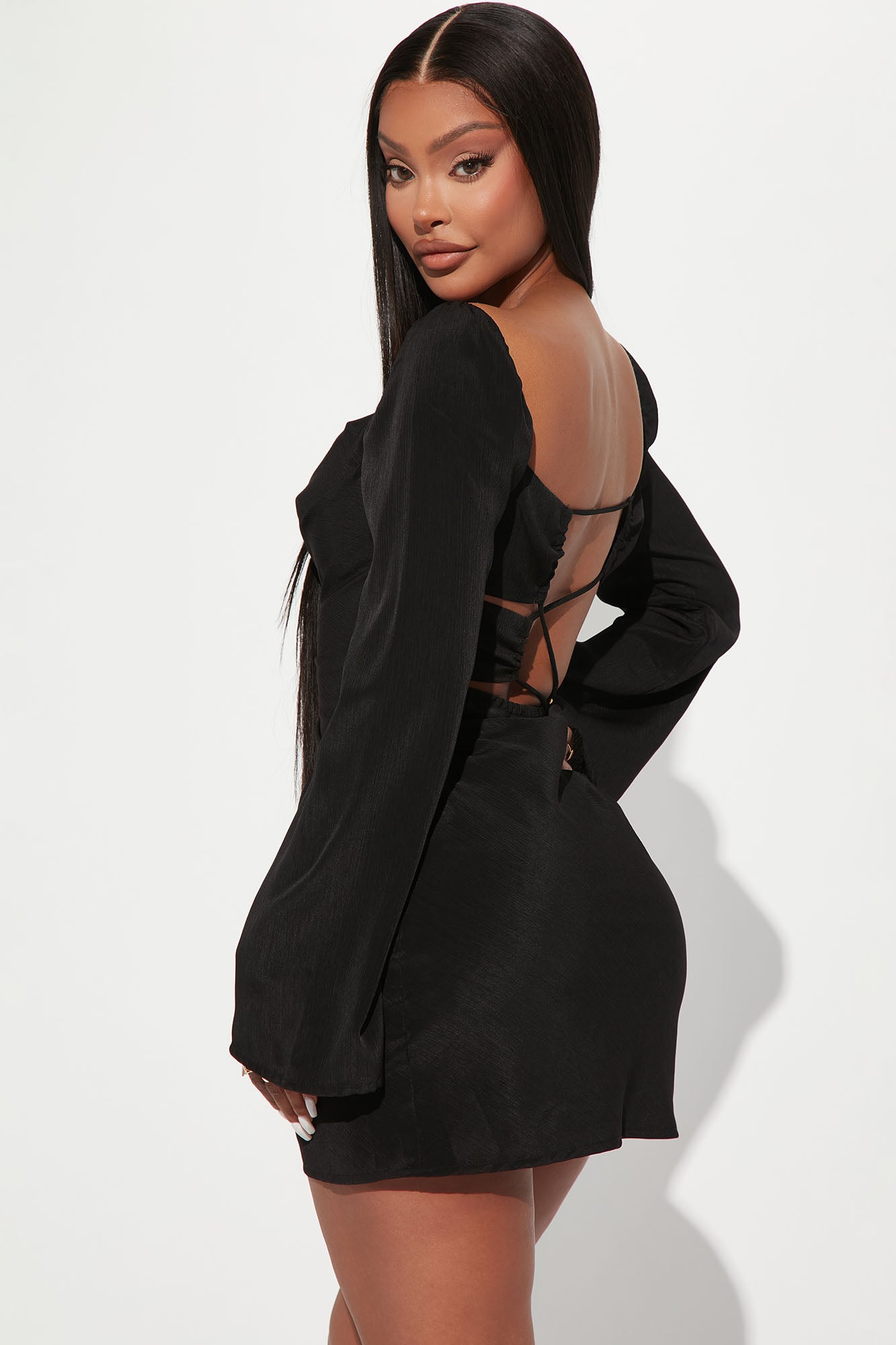 Sweet Honey Mini Dress - Black