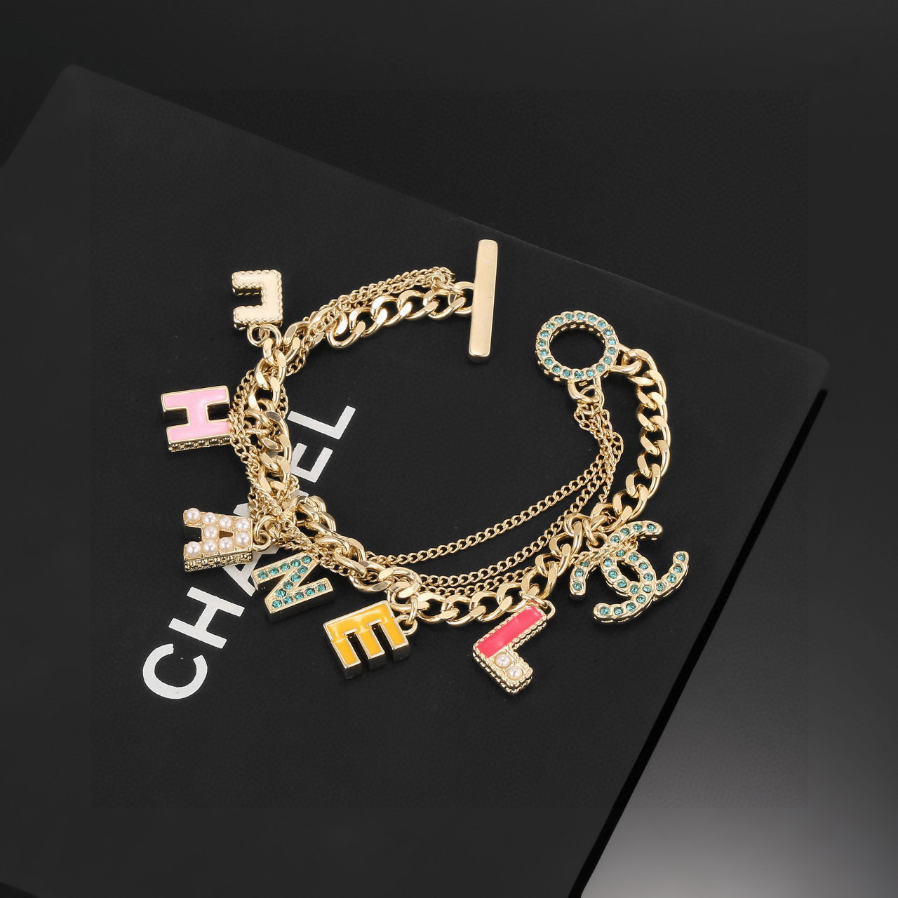 Chanel Multi-colored Charm Bracelet