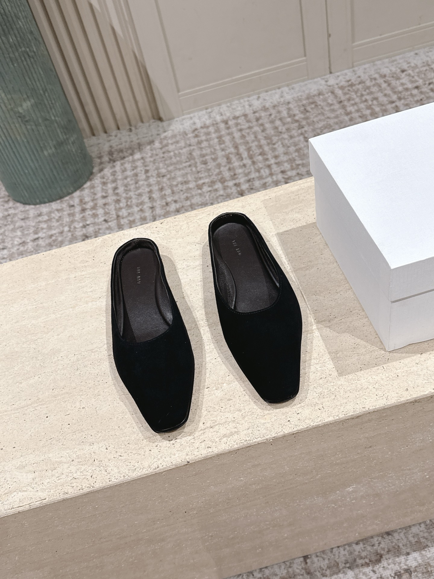 The Row Suede leather Mule