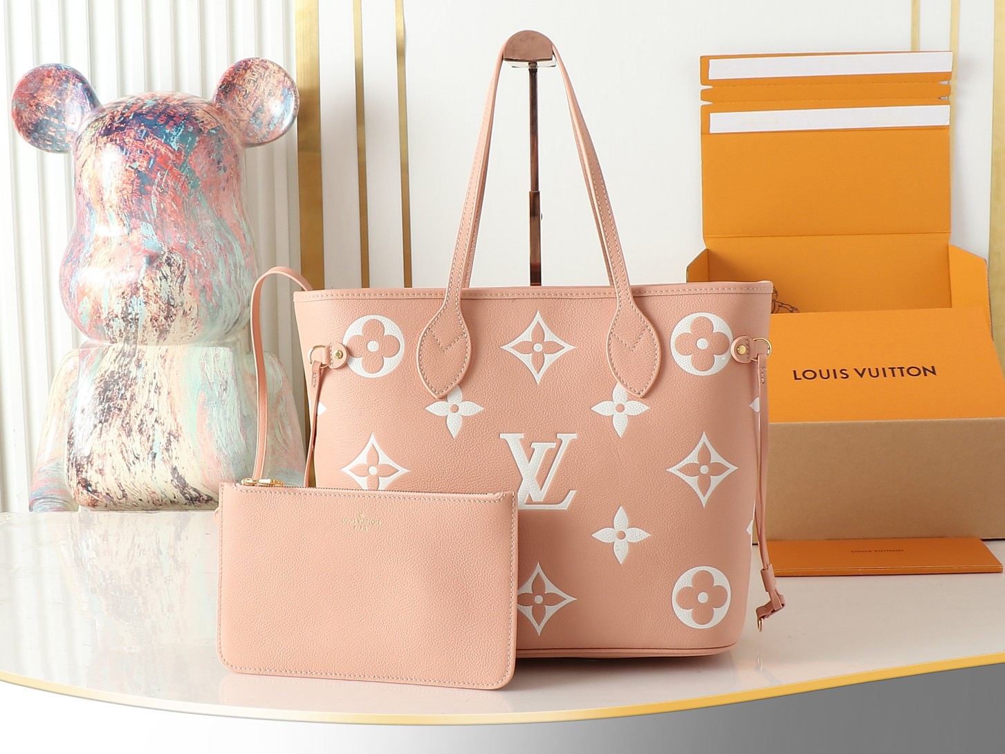 Louis Vuitton LV Neverfull Emeinte Bag